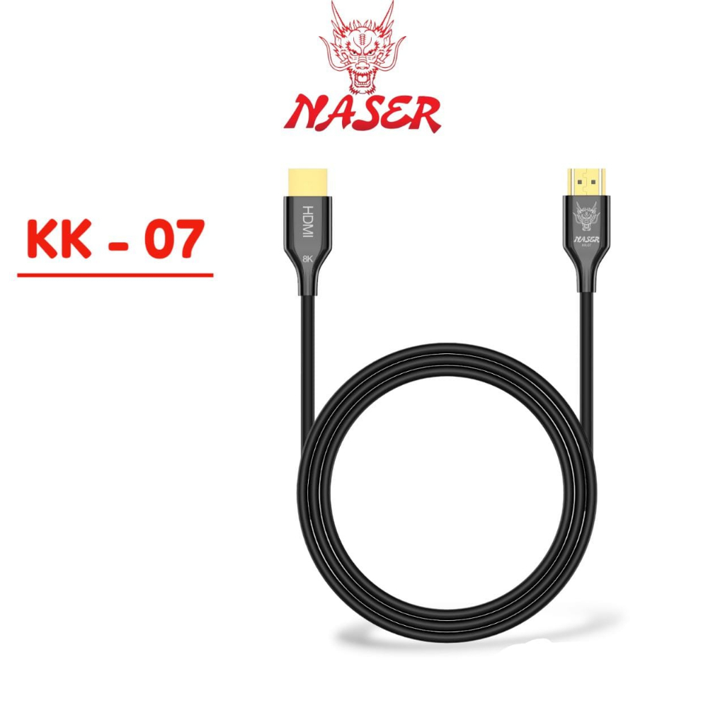 NASER KABEL HDMI 8K KK-07 / Kabel Hdmi to Hdmi Support 8K UHD 3D and Ethernet Resolution Full HD