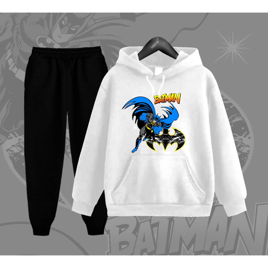Setelan hoodie Anak Laki-laki /BATMAN/umur 3-16 tahun