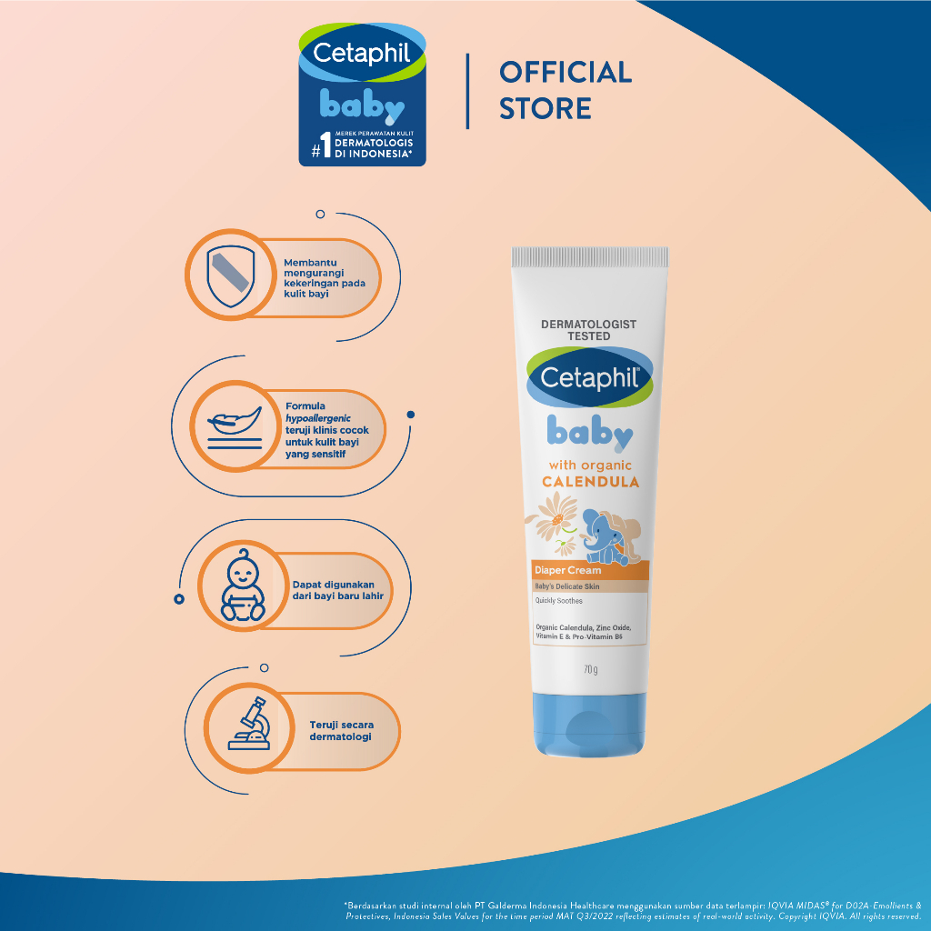 Cetaphil Baby Diaper With Organik Calendula 70gr