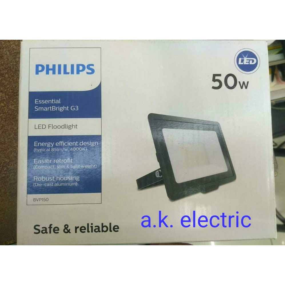 Lampu Sorot Philips LED sorot 50watt bvp 150 philips 6500K Cool White