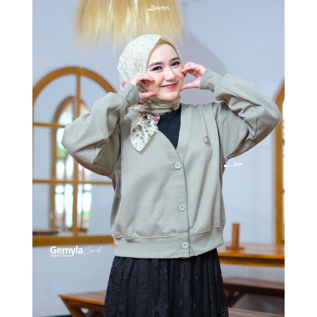 Blazer Cardi Korean Style Yasmin Gemyla Cardi Yasmin Hijab Cardi Crop Daily Fashion
