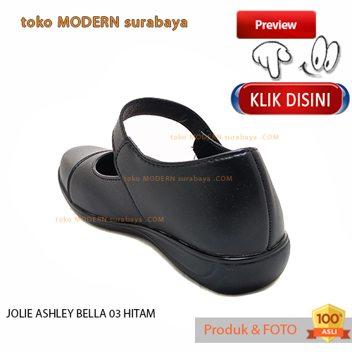 Sepatu pantofel wanita sekolah kerja slip on JOLIE ASHLEY BELLA 03