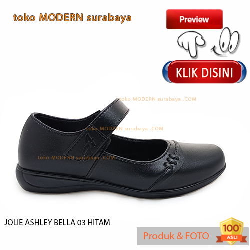 Sepatu pantofel wanita sekolah kerja slip on JOLIE ASHLEY BELLA 03