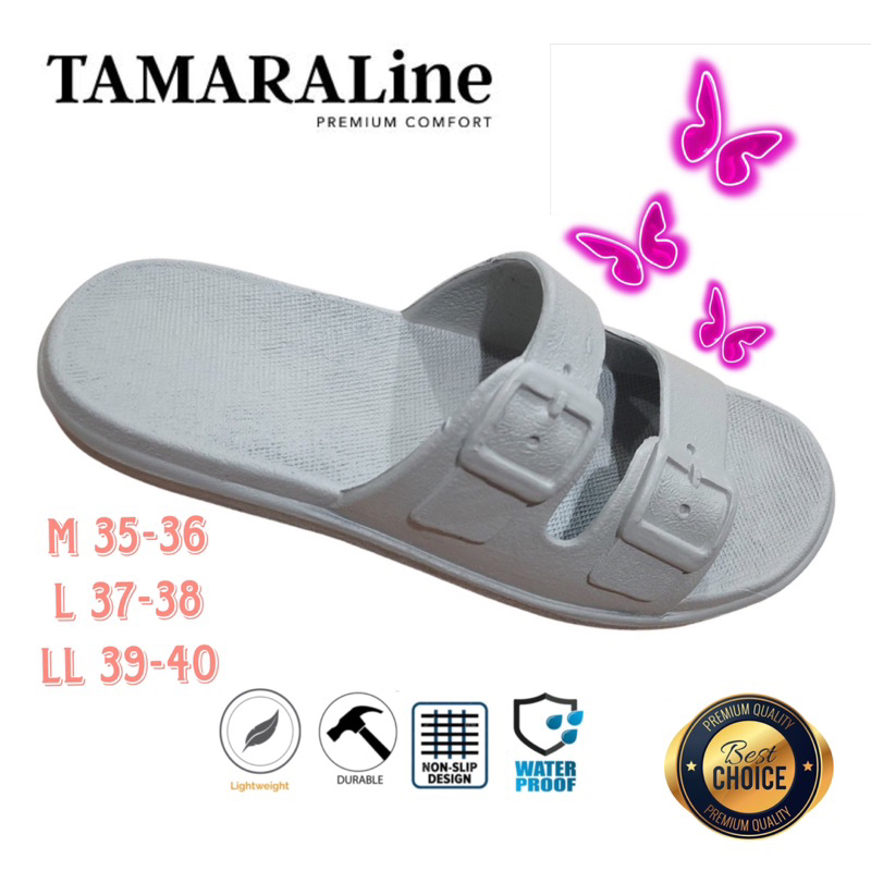 Sandal Karet Selop Flat Wanita Dewasa Remaja Casual Anti Licin Lentur Empuk Santai Rumah Kamar Mandi TAMARALINE 231