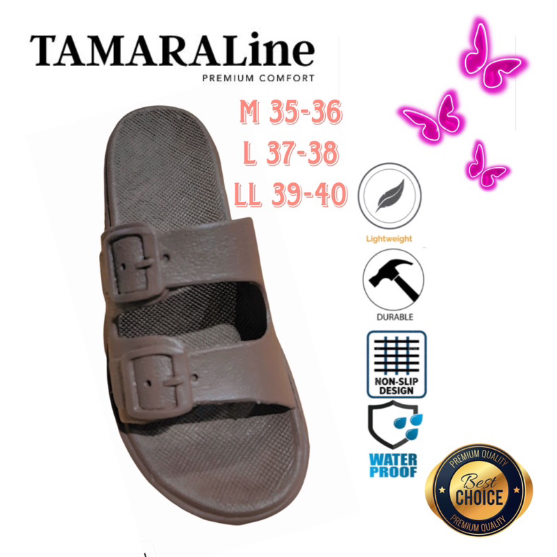 Sandal Karet Selop Flat Wanita Dewasa Remaja Casual Anti Licin Lentur Empuk Santai Rumah Kamar Mandi TAMARALINE 231