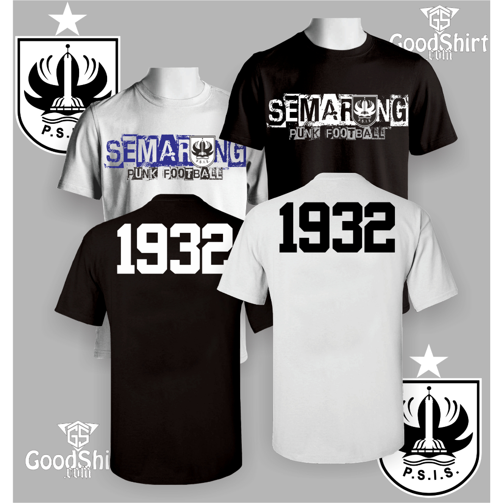KAOS PSIS SEMARANG PUNK FOOTBALL VOL 2 Cotton Combat 24s PREMIUM (unisex)