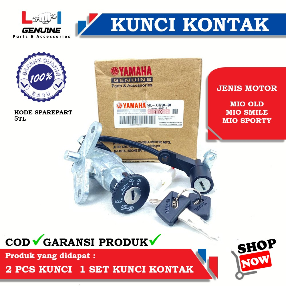 -LOI- KUNCI KONCI KONTAK SET KUNCI JOK YAMAHA MIO LAMA MIO SMILE MIO SPORTY MIO KARBU 5TL