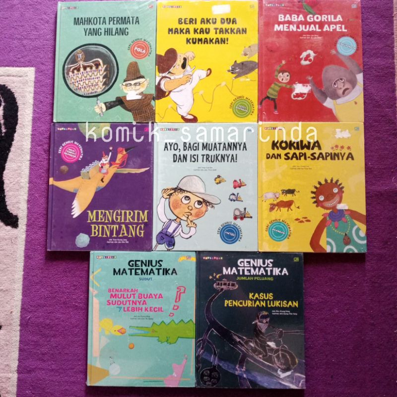 [Segel] Buku Anak Langka Seri Genius Matematika Ori Hard Cover HC