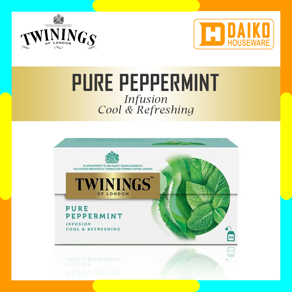 Infused Water Twinings Pure Peppermint 25 x 2gr Minuman Infus Kantong