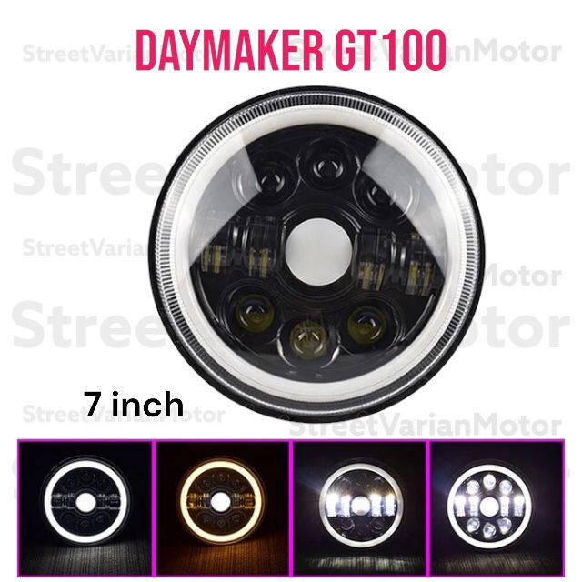 Headlamp LED  GT100 BULAT 7 Inch Plus Angel Eye