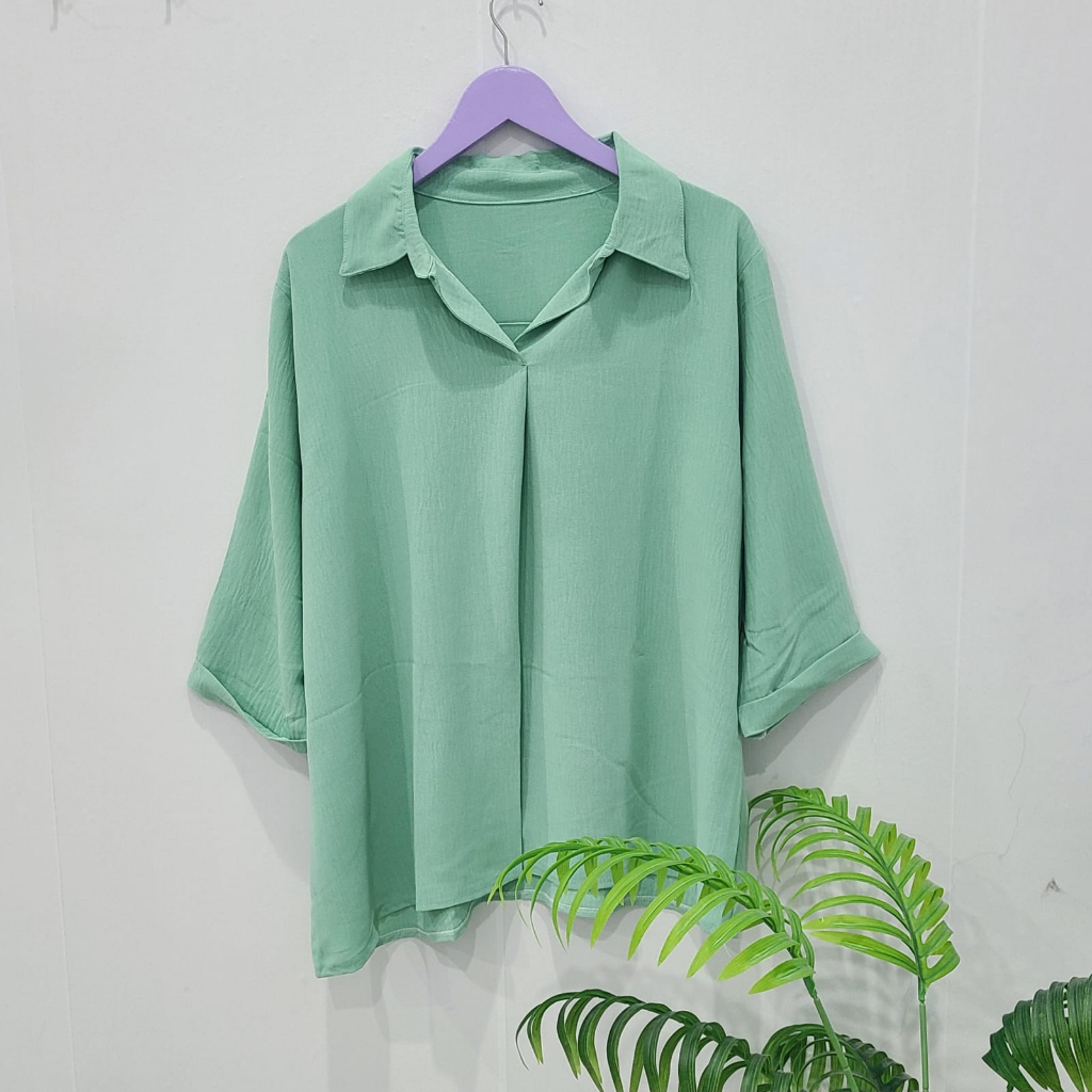 blouse ALD crinkle jumbo wanita/blouse oversize/atasan jumbo