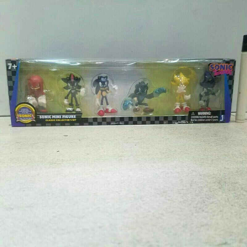 Mainan figure sonic boxsetKnuckles tails sonic amy super sonic amy metal sonicsonic the hedgehogting
