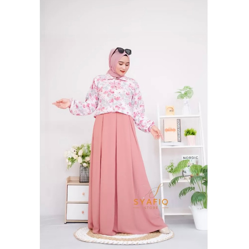 GAMIS CRINGKLE OUTER BUNGGA TERLARIS 2023 / GAMIS REMAJA KEKINIAN