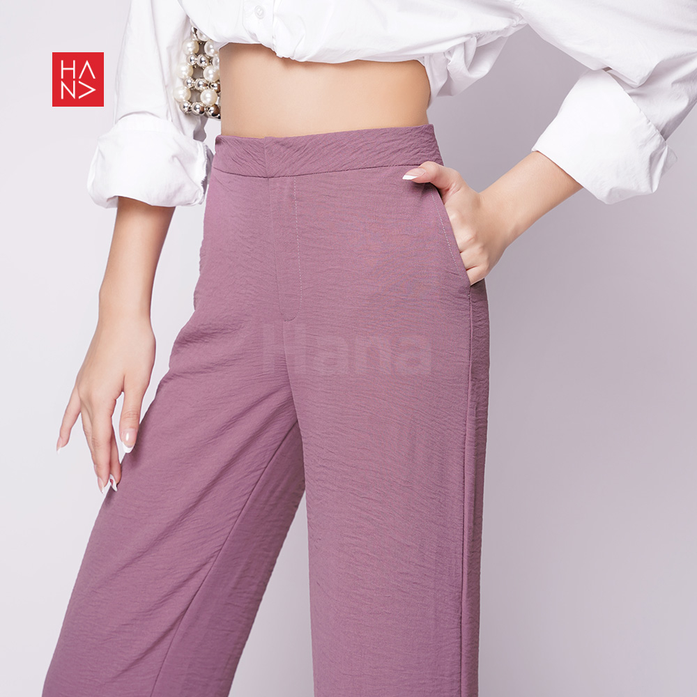 Hana Fashion - Petra Slit Loose Pants Celana Panjang Wanita Kerja - LP050