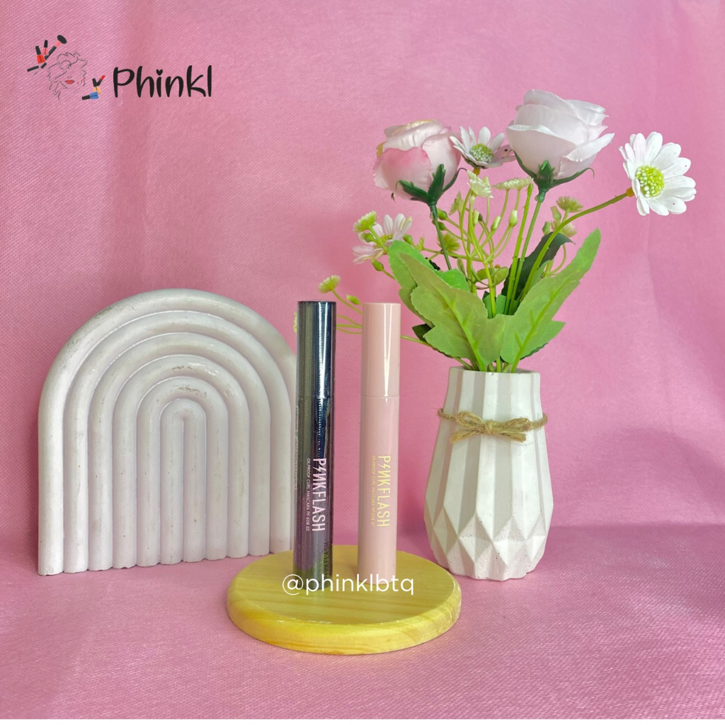 `ღ´ PHINKL `ღ´ Pinkflash mascara waterproof anti luntur tahan lama bulu mata cetar FIBER micro curl