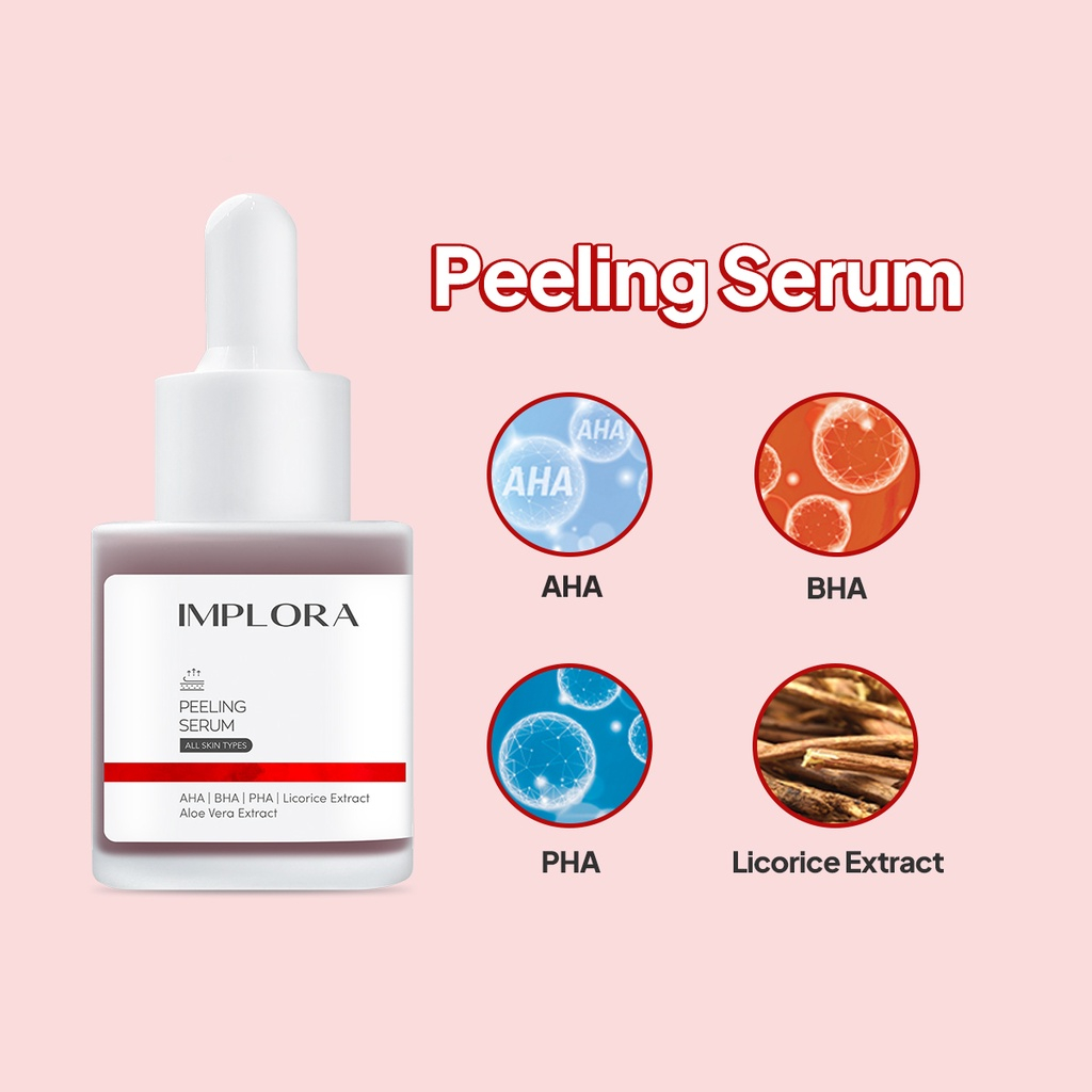 Serum Wajah Implora 20ml Peeling Serum