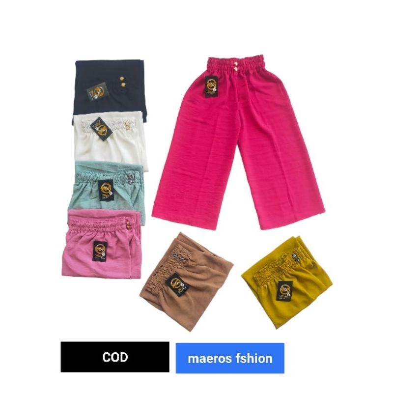 CELANA KULOT ANAK PEREMPUAN 4-16 TAHUN CLANA KRINGKLE ANAK AIRFLOWW ANAK CELANA PANJANG Kulot Crinkle//Celana Wanita//Kulot Crinkle Jumbo//kulot airflow PremiumANAK FAHION ANAK