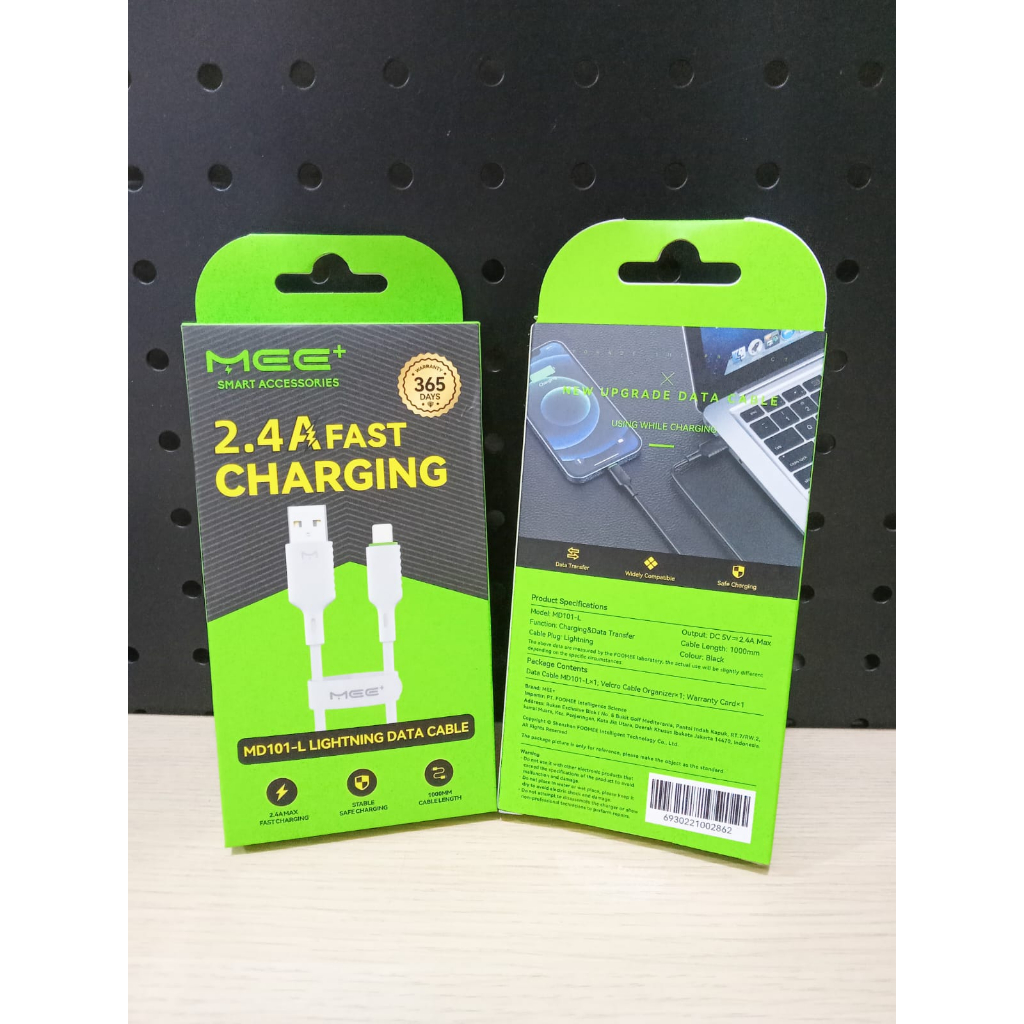 Kabel Data Lightning Fast Charging MEE+ MD101-L Kabel Lightning 100CM