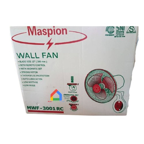 MASPION MWF 3001 RC KIPAS ANGIN WALL FAN  MWF3001RC 12 INCH DENGAN REMOT