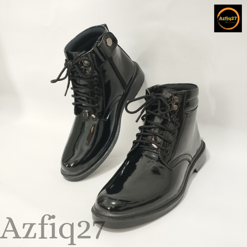 Sepatu Pdh Tni Polri Security Terbaru 100% Original Mengkilap Merk Azfiq27 #2