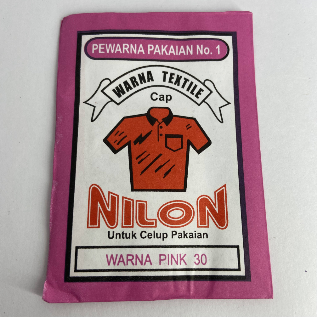 Wenter Wantex NILON Warna PINK Bubuk Powder Serbuk Wantek Pewarna Textil Kain Pakaian Baju Kaos Cela