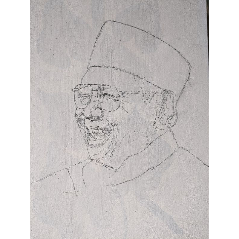 

LUKIS SKETSA 1 WAJAH PENSIL DI KANVAS 20x30cm