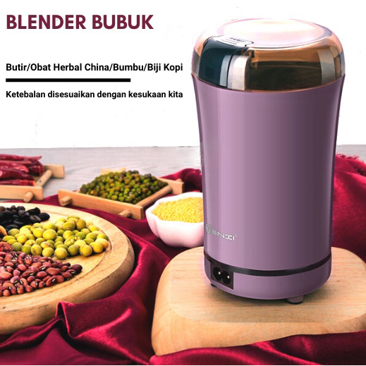 Blender Chopper Bubuk Giling Kopi Cabe Beras Kacang Biji Portable