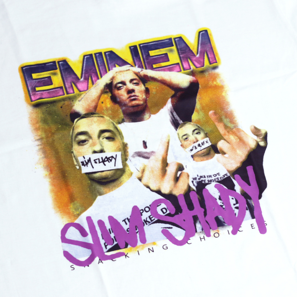 T-shirt | Oversize | Eminem | White | Snackingchoices