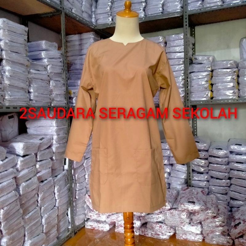 Seragam Sekolah Baju Pramuka Muslim/kurung/tunik SMP SMA Panjang