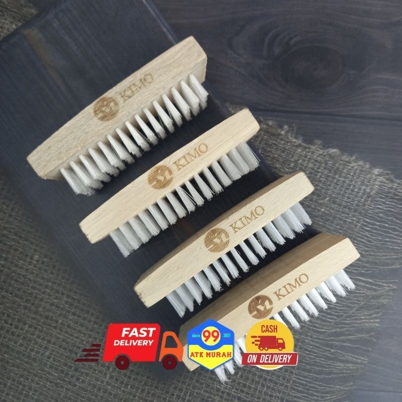 Sikat Kayu KIMO/MONTANA 12 pcs/Sikat Cuci/Sikat Baju/Sikat Lantai