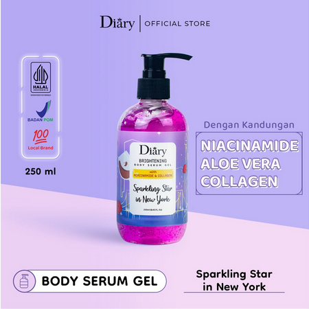 DIARY Brightening Body Serum Gel With Niacinamide &amp; Collagen 250ml