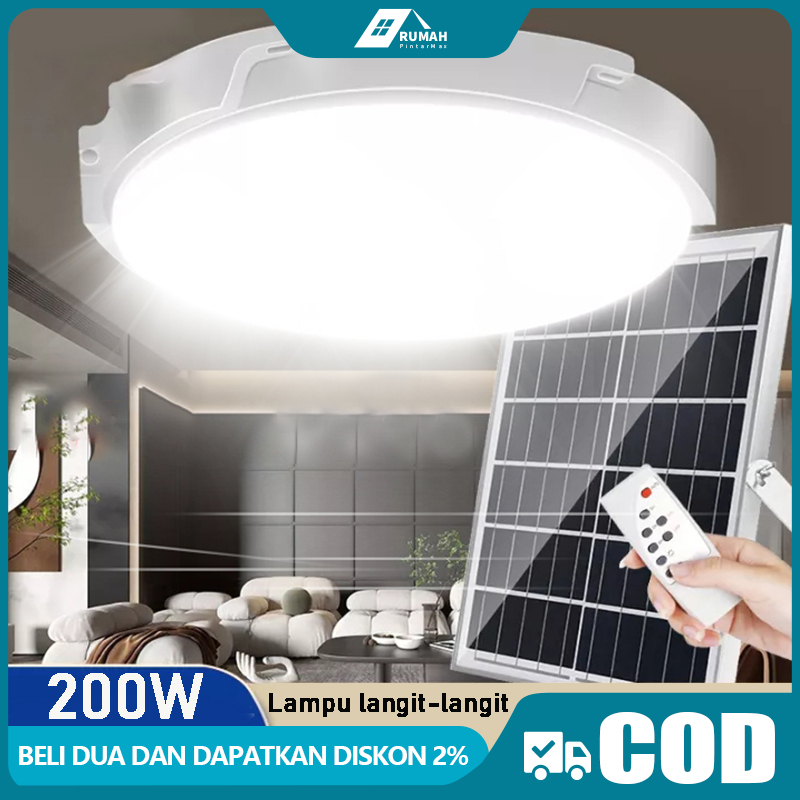 Lampu langit-langit lampu gantung 200W lampu langit-langit ruang tamu solarindoor pencahayaan ruang 