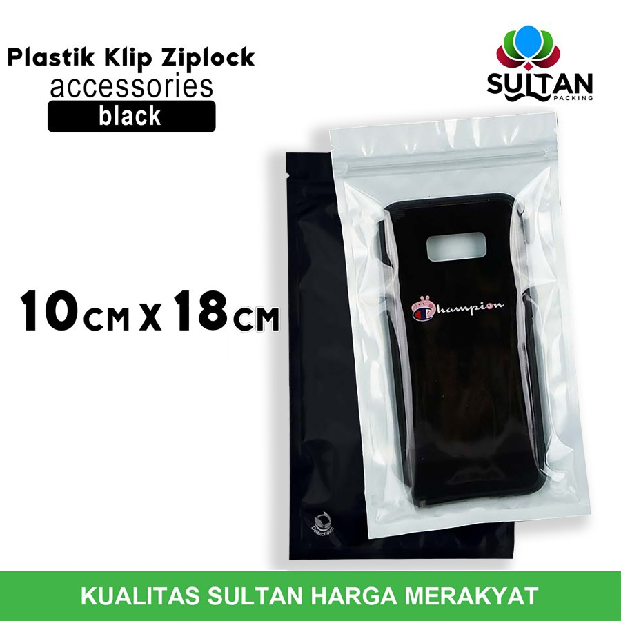 

PLASTIK KLIP ZIPLOCK BAG 10x18cm BLACK PEARL KEMASAN AKSESORIES DELKOCHOICE TERMURAH