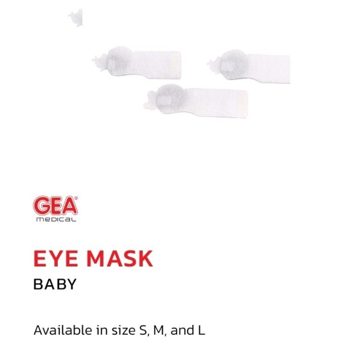 Penutup Mata Bayi GEA / Baby Eye Mask fototerapy / Pelindung Mata Bayi - 100% ORI