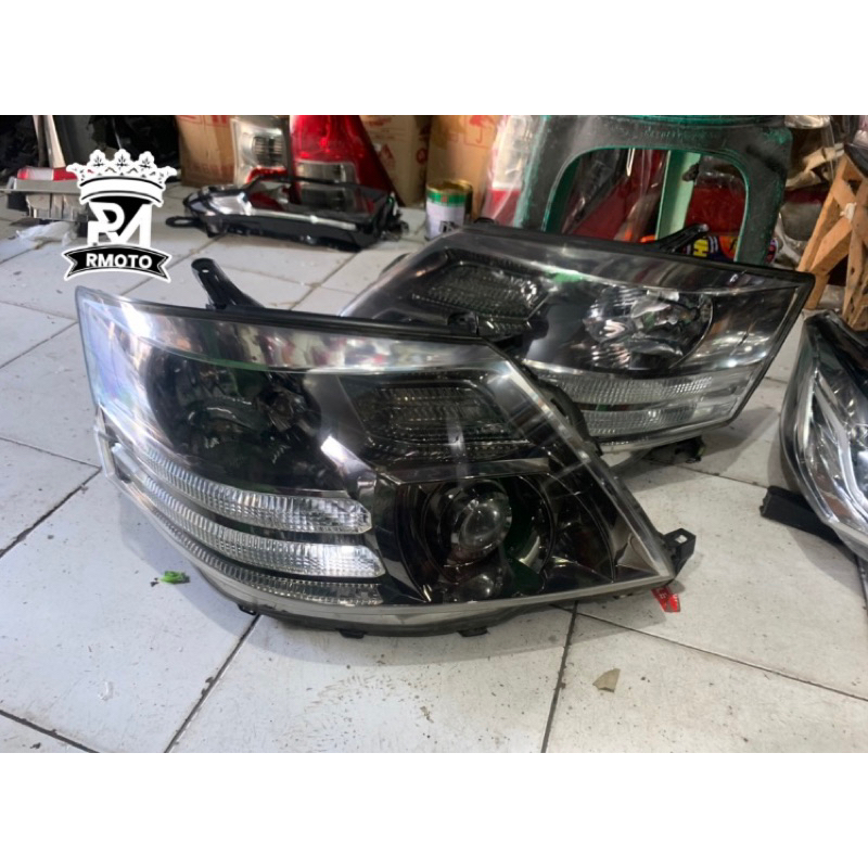 headlamp lampu depan toyota alphard 2007