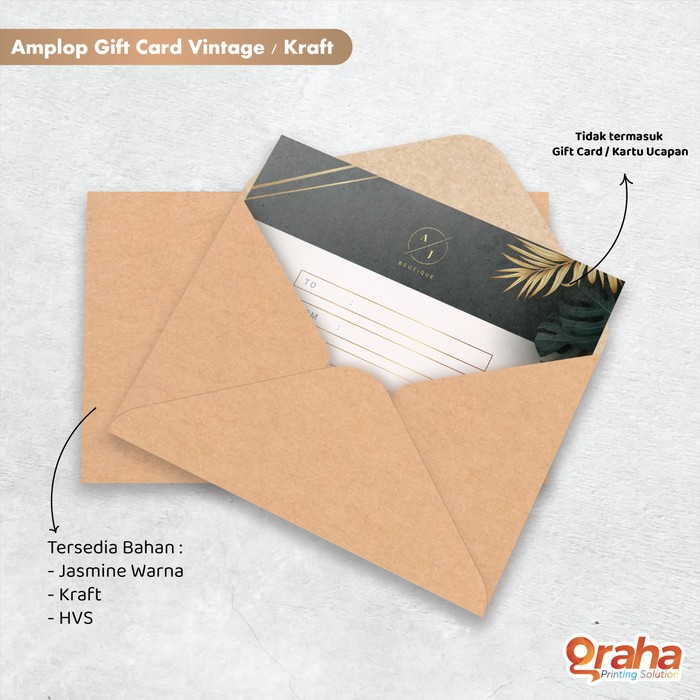 

Amplop Vintage | Amplop Kraft | Amplop Jasmine | Ukuran A5-A8