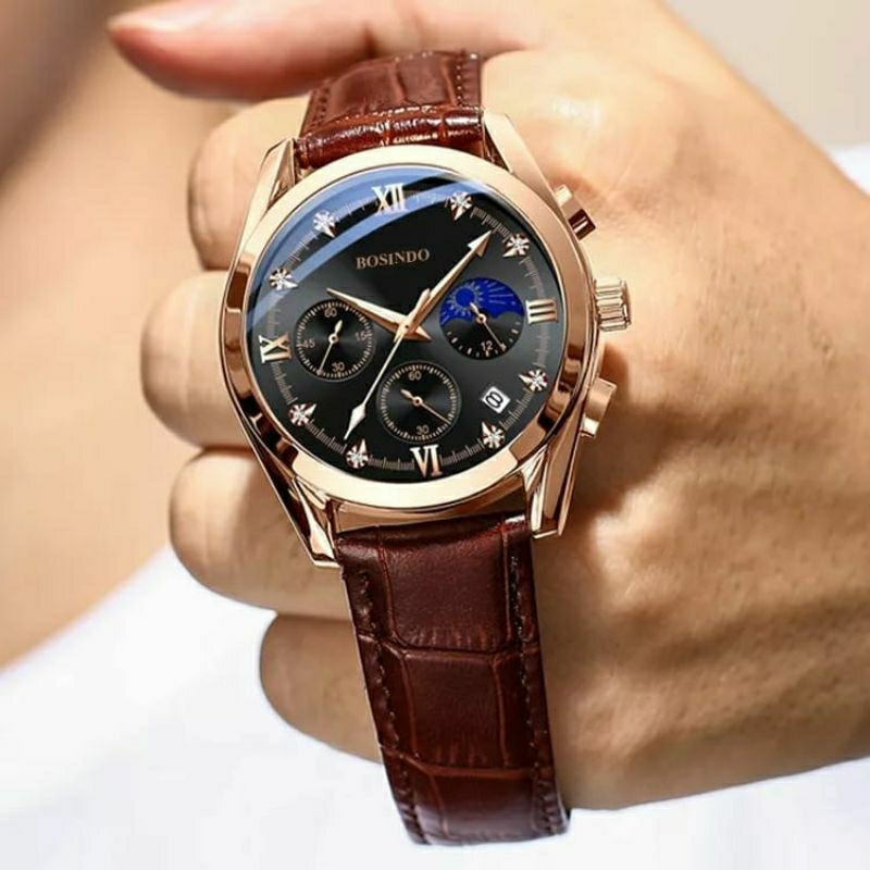 PROMO TERBARU! Jam Tangan Kulit Pria Wanita C24 Terlaris Bosindo