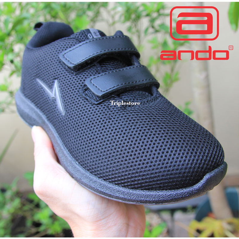 Sepatu sekolah ANDO / Sepatu Anak-anak / Sepatu Sekolah Anak / Sepatu Hitam Polos / Sepatu Sekolah /