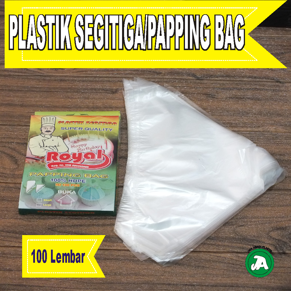 

plastik segitiga 100 lembar pipping bag plastik kue papping bag royal