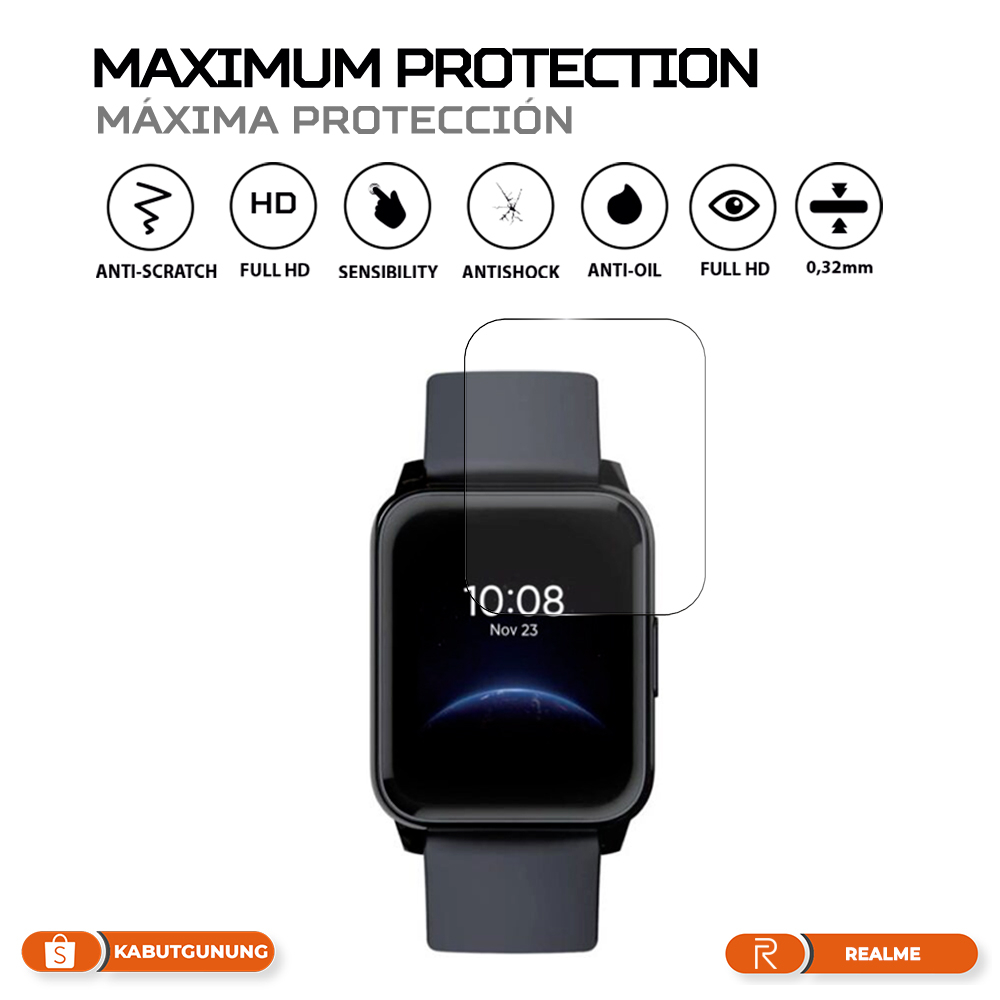 Anti Gores For Realme Watch 2 TPU Full Screen Protector