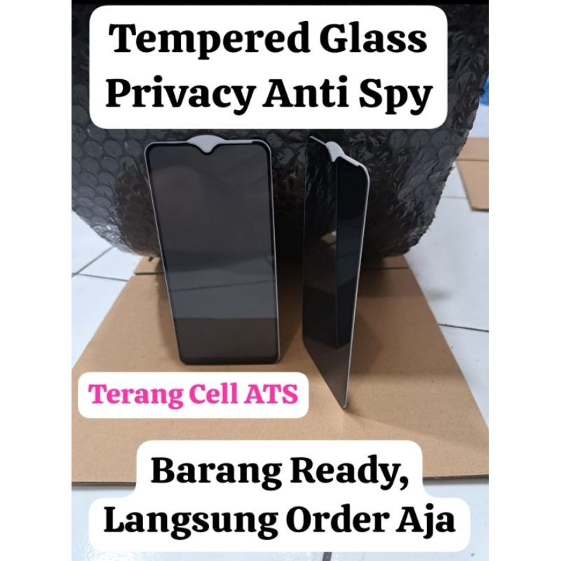 TEMPERED GLASS FULL KACA PRIVACY ANTI-SPY REALME Q REALME X LITE REALME 2 PRO REALME 3 REALME 3 PRO REALME 5 PRO