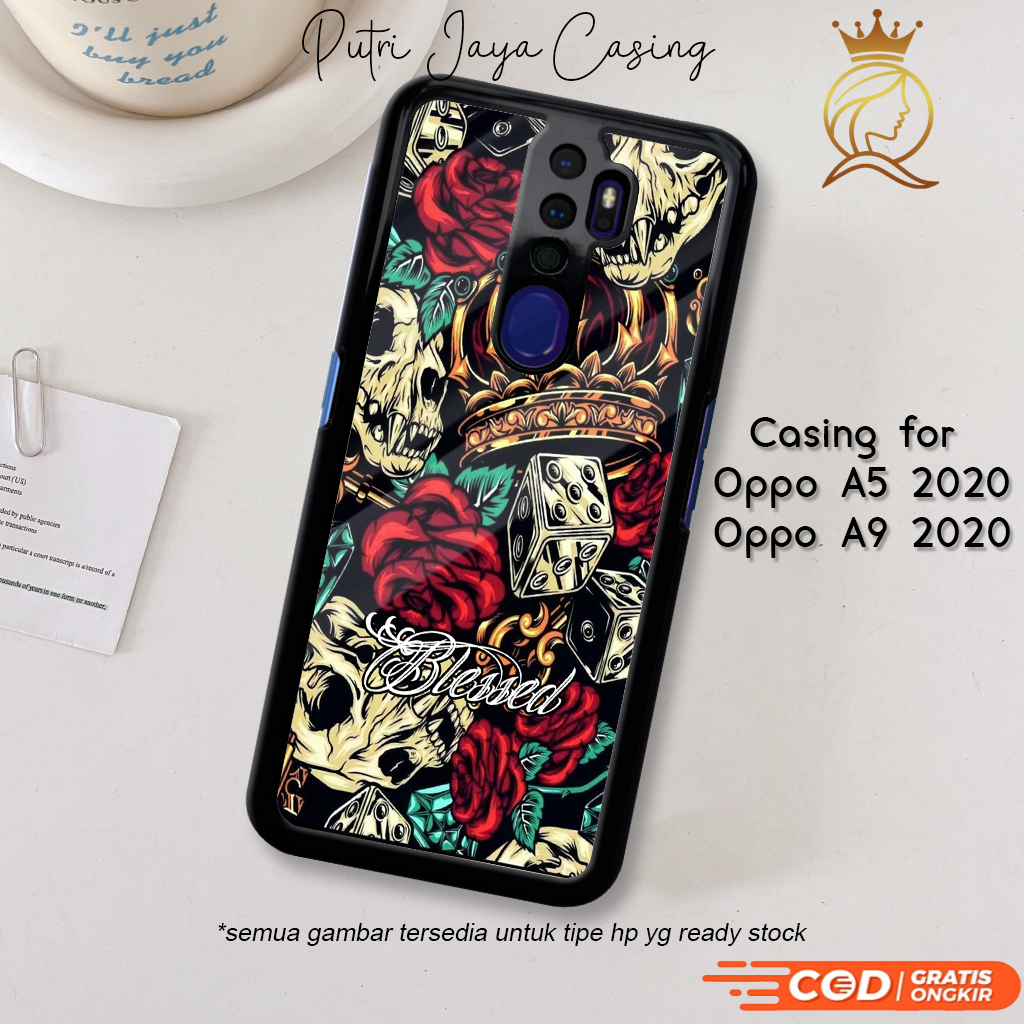 Case Hp Oppo A5 2020 Casing Oppo A5 2020 Motif SKUL ART 06 Casing Terbaru Case Karakter Lucu Casing 
