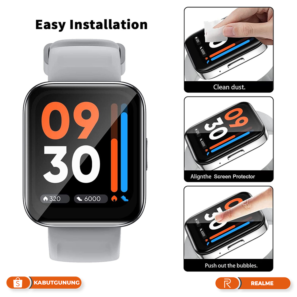 Anti Gores Full Cover Screen Protector For Realme Watch 3