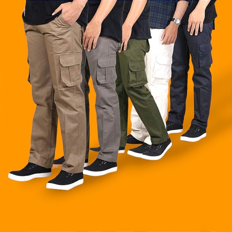 CELANA PANJANG CARGO PRIA RR DENIM - CELANA PDL CELANA CARGO PANJANG COWOK RR DENIM BAHAN CANVAS TWI