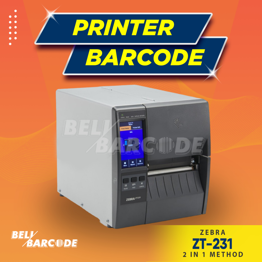 Printer Barcode Zebra ZT231 Cetak Label Industri USB LAN ZT-231