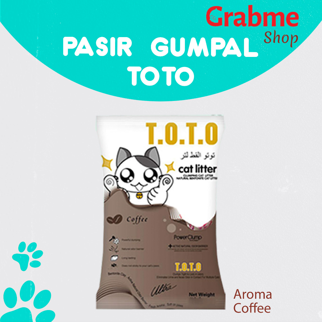 Pasir Kucing gumpal wangi TOTO All Variant 25 Liter / 20 kg (GRAB GOSEND)