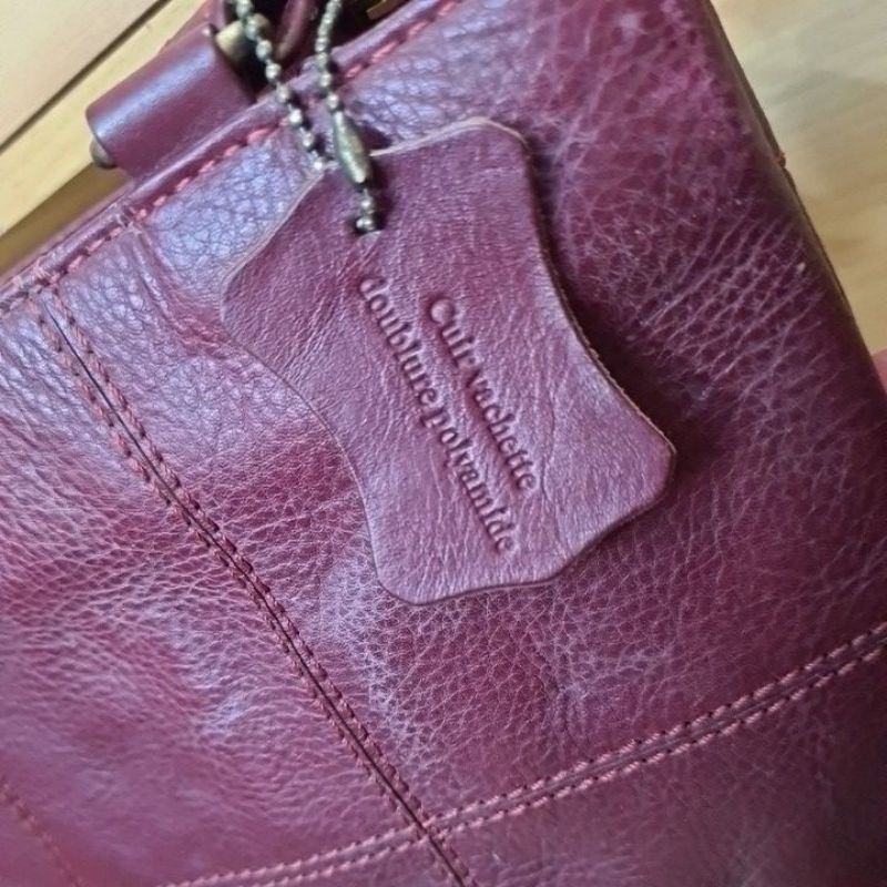 TAS KULIT ASLI CUIR* MAROON AUTH