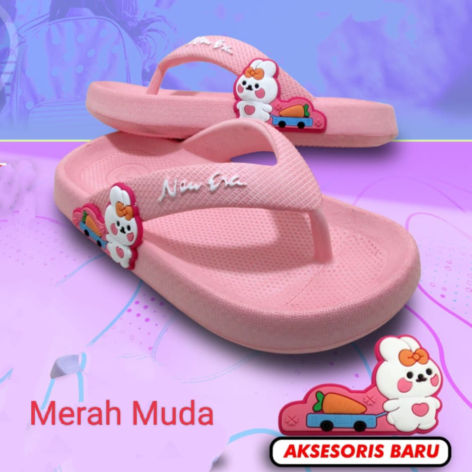 gos NEW ERA TK TG 49069 RABIT 39Sandal Anak Perempuan murah imut viral anti air sandal santai