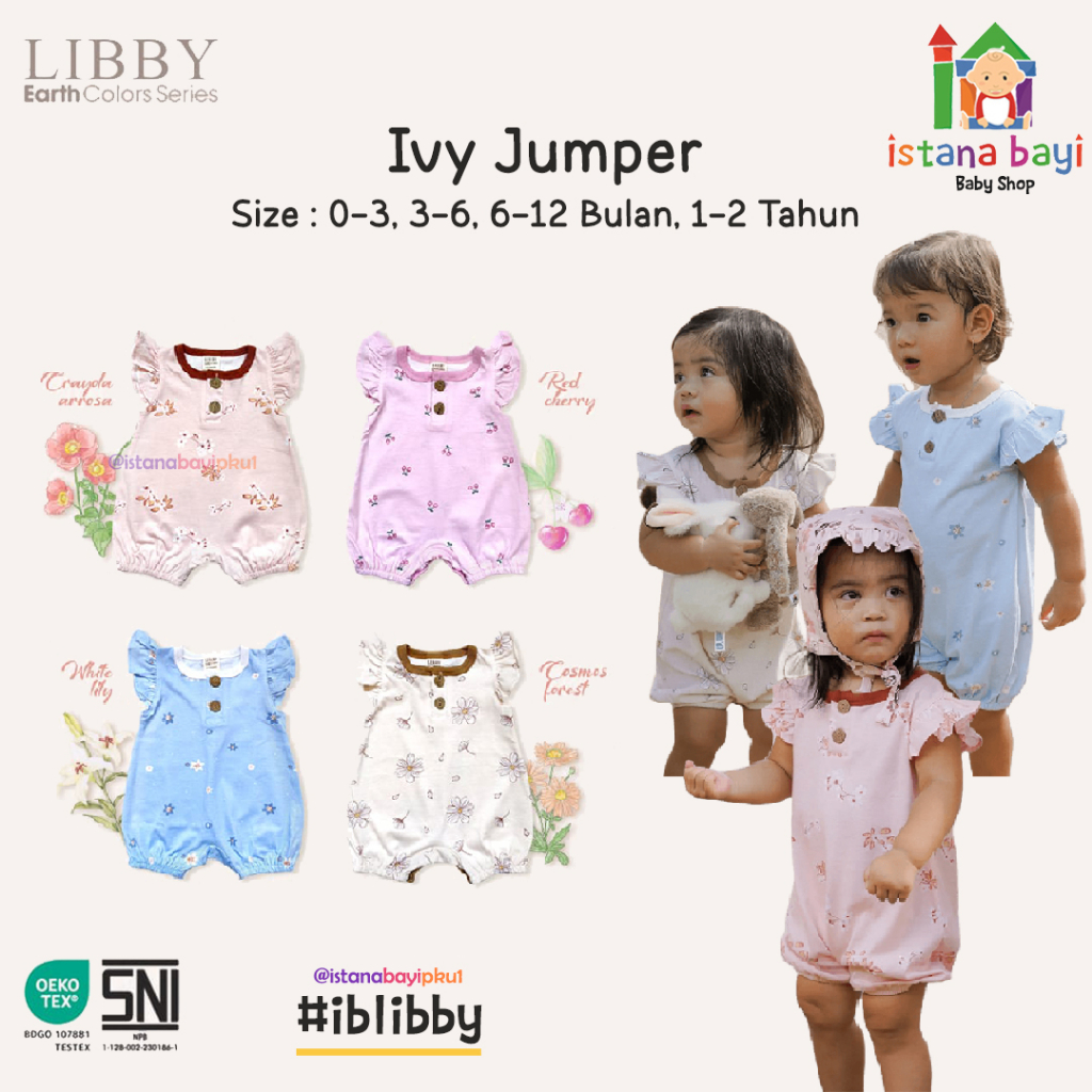 Libby Earth Colors Series Ivy Ruflle Jumper baby / Romper Baby