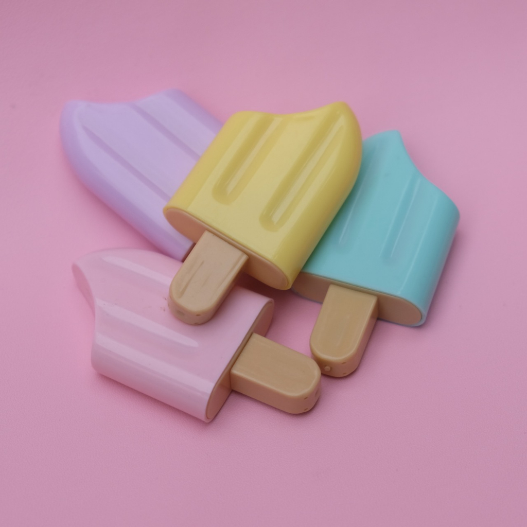 Highlighter Es Krim Stick Gigit / Highlighter Stik Ice Cream Cute Lucu / Stabilo Imut Unik Alat Tulis Sekolah dan Kantor kekinian Kualitas terbaik bisa Grosir dan COD